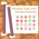 Darivefish 20 Shapes Petal Dotting Tools for Painting, Mandala Dotting Tools for Rocks, 10 Pens Set (Purple)