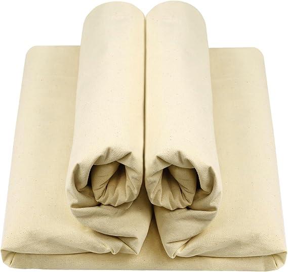 HOTGODEN Medium Weight 100% Cotton Muslin Fabric: 63 inch x 5 Yards Unbleached Muslin Linen Fabric Material for Sewing Material Apparel Cloth HOTGODEN Medium Weight 100% Cotton Muslin Fabric: 63 inch x 5 Yards Unbleached Muslin Linen Fabric Material for Sewing Material Apparel Cloth