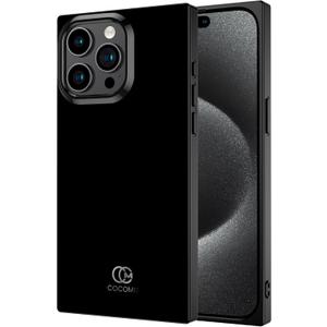 Cocomii - Rectangle Case Compatible with iPhone 15 Pro Max - Solid Color, Fashionable Hues, Matte, Women Girls Men, Protective Phone Case for iPhone 15 Pro Max 6.7 inch, Black