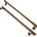 2-Pack 12 Inch Hole Center Antique Brass Cabinet Pulls Solid Heavy Duty Cabinet Pull is Suitable for Drawers Dressers Handles Kitchens Bathroom cabinets
