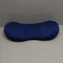 RESTCLOUD Adjustable Lumbar Support Pillow for Sleeping Memory Foam Back Support Pillow for Lower Back Pain Relief and Sleeping, Lumbar Support Pillow for Bed and Chair (Includes a Removable Pad, Dark Blue)