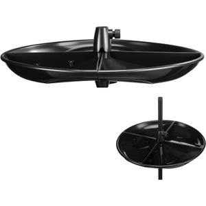 Geelin 21'' Plastic Bird Seed Catcher Tray for 1'' Outdoor Pole Feeders, Removable Bird Seed Catcher Tray for Hummingbird Bee Feeders Outdoors, Backyard, Garden, Not Included Pole