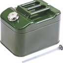 Portable 2.5 Gallon Can, Metal Can with Pressure Release Valve Safety Device and Flexible Spout, Square Design Safe and Stable, Watering Can for Garden, Water Container Camping (10L