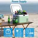 Megiu 12 Volt Refrigerator Portable Car Freezer 13.5 Quart (12.8 Liter) Compressor Cooler 12V/24V DC 110240 Volt AC for Truck Van RV Camper SUV Boat Travel Camping Road Trips Tailgating -18~+15