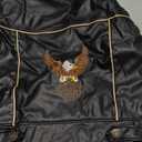 Dog Leather Jacket - Cute Leather Dog Jackets Motorcycle Clothes with Buttons Pet Waterproof Winter Coat for Small Medium Dogs(Black, 2XL) (XX-Large)