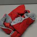 Lelepet Warm Dog Coat - Reflective Waterproof Fleece Vest with Adjustable Buckle Hook & Loop, Windproof Winter Jacket Dog Coats for Small Medium Large Dogs, Red, L