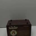 LoopTone FM AM Radio Retro Wood Radio with Bluetooth Play Mp3 and Antenna Built in Speaker for Kitchen Living Room Coffee