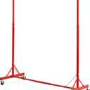 VEVOR Painting Rack, 5 ft-7 ft Adjustable Height, 66 lbs Capacity Automotive Paint Stand, 8 Hooks Drying Rack With 4 Swiveling Wheels, Auto Body Stand for Repair Shops & Garage