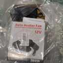 Portable Car Heater,200W 12V Car Heater that Plugs into Cigarette Lighter,360 Rotatable Windshield Defroster Portable Car Heaters for Vehicle,Car,RV,SUV (Black)