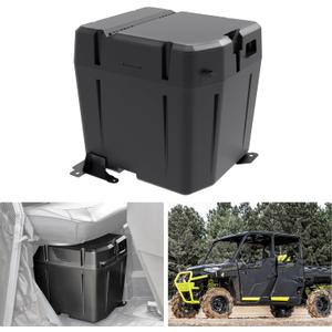 UTVSXPERT Under Seat Dry Storage Box for Polaris Ranger XP 1000 18-25, UTV Under Seat Dual Bin Storage Box Dry Box for Polaris Ranger XP 1000/Crew XP 1000 2018-2025 Accessories (Replace #2882910)
