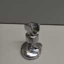 Zhehao Adjustable Shower Head Holder, Removable Suction Cup Shower Head Holder, No Drill Wall Mounted Suction Bracket with Chrome Polished for Marble Glass Metal Ceramic(1,Silver Wrench)