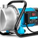 LEO 1.5HP Shallow Jet Well Pump,Portable Water Transfer Garden Pump1200GPH Draining Irrigation Lawn Fountain Booster Pump for Water Removal