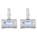 Ubbi Retractable On-the-Go Dirty Diaper Disposal Bag Dispenser for Baby Travel, Gray, 2 Pack