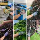 Thorn Proof&Puncture Resistant Gardening Gloves with Grip,Garden Glove for Women, Leather Yard Work Gifts (Medium, 1 Pair Per Pack-green+2florals)