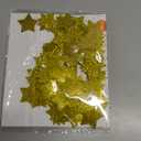 MOWO Glitter Five Stars Confetti Wedding Party Decor and Table Decor, 1.2 in Diameter (Glitter Gold, 200pc)