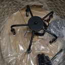 Hand-Woven Rattan Chandelier Vintage Farmhouse Boho Bamboo Chandeliers Light Fixture Rustic Retro 5-Lights Drum Wicker Rattan Black Chandelier for Dining Room, Kitchen, Living Room, E12