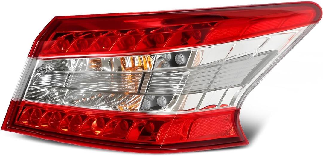 Right Side Outer Tail Light Assembly Compatible with Sentra 2013-2015 Rear Tail Lamp Taillight 265503SG0A NI2805100
