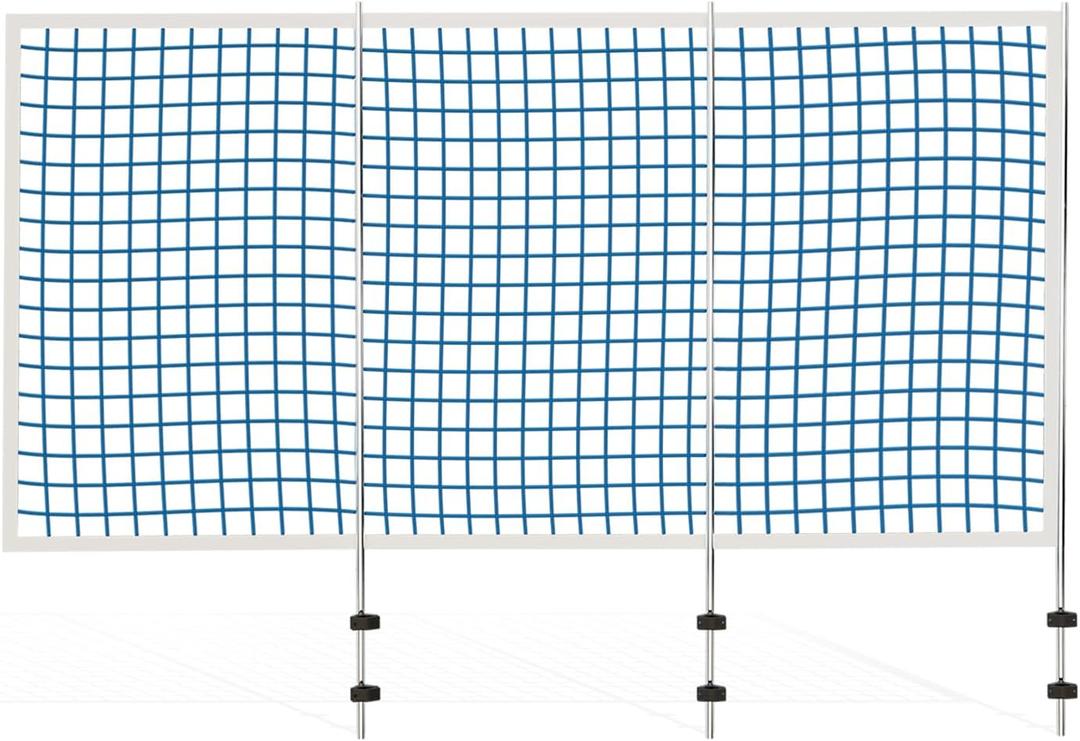 ECOPOOLTECH Pool Basketball Hoop Backstop Net – 59 x 110 Inches, 3 Section Protection Net for Round Above Ground Frame Pool only.