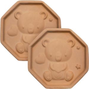 2 PCS Brown Sugar Keeper Saver Terracotta Brown Sugar Bear Softener Terra Cotta Brown Sugar Saver Disc Stone for Food to Keep Soft or Dry
