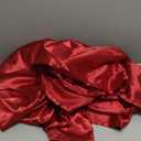 silky red fabric