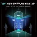 3K 4 Channel Dash Cam, 560 All-Sides View, Front and Rear Inside Car Camera with 3.18Touch Screen, Dash Camera 24/7 Parking Mode, Built-in GPS 5.8G WiFi Night Vision Voice Control, Free 128GB Card