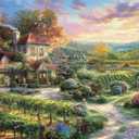 Buffalo Games - Silver Select - Thomas Kinkade - Thomas Kinkade: Wine Country Living - 1000 Piece Jigsaw Puzzle for Adults -Challenging Puzzle Perfect for Game Nights - Finished Size is 26.75 x 19.75