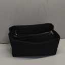 ZTUJO Purse Organizer Insert, Felt Bag Organizer with Metal Zipper, Handbag & Tote Shaper, For Speedy Neverfull Tote, (X-Large, Black)