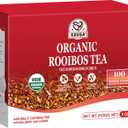 52USA Rooibos Tea Organic, 100 Tea bags, Pure Premuim Rooibos Tea, Naturally Sweet Herbal Tea, Caffeine Free Rooibos Tea, Farmed in South Africa, 9oz (250g)