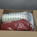 downluxe Chair Cushions for Dining Chairs, Waterproof Kitchen Chair Pads, Non-Slip Dining Seat Cushion with Ties, 17" x 16" x 2.5", Burgundy, 6 Pack