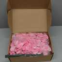 MECCANIXITY Silk Artificial Hydrangea Flowers, Pink Artificial Flowers Heads with Stems, Full Hydrangea Flowers for Wedding Centerpieces, Party Decoration 30 Set