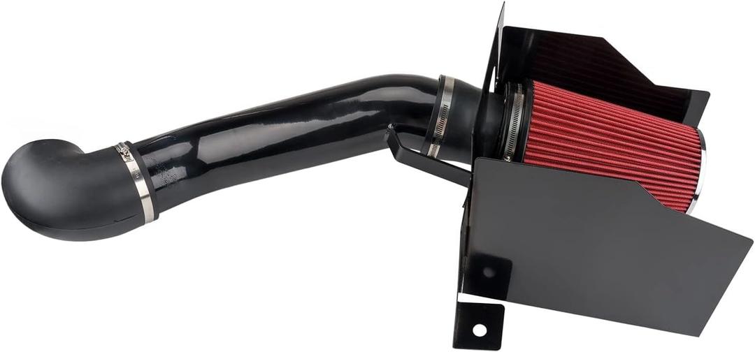 Cold Air Intake System High Flow Inlet for H ummer H2 2003-2009 Red