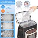 Hulongo Large Waterproof Insulated Cooler Backpack, 30L, 48Cans, 17.7''x12.2''x7.9''
