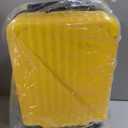 Personal Item Suitcase 18x14x8 Inches Hardside Built In TSA Lock & USB Port Lightweight Luggage With Removable Silent Wheels Underseat Carry-On Bag For Spirit and Frontier and More (Yellow), Medium