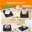 USHYMJT Sourdough Starter Warmer  Precision Temperature Control (70-100F, 1F Adjustable) with 12H Timer, Auto Shutoff & Waterproof Thermometer | Compact, Energy-Efficient Design for Home Bakers