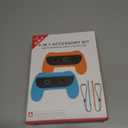 Grips & Wrist Strap Set Switch 2 Joy-Con  Ergonomic Controller Holder, Secure Gaming Accessories for Nintendo Switch 2 & OLED  Comfortable & Anti-Slip Design 2pcs