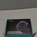 Nulea M511 Wireless Trackball Mouse, Rechargeable Ergonomic Thumb-Control Mouse with Tilt Stand, Smooth & Precision Tracking, 3 Device Connection (Bluetooth or USB Receiver), for PC/Mac/Laptop-Red