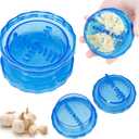 Garlic Crusher Tool, Blue Manual Garlic Mincer Press, Non-Slip Garlic Mincer Garlic Peeler, Kitchen Gadget Garlic Presses for Mincing Garlic Onions, Gingers, Fruits, Salad