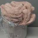 Exclusivo Mezcla Plush Fuzzy Fleece Bed Blanket Queen Size, Super Soft, Fluffy and Warm Blankets Suitable for All Seasons (Dusty Pink, 90x90 Inches)