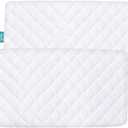 Waterproof Bamboo Bassinet Mattress Cover Compatible with Chicco LullaGo Portable Bassinet, Ultra Soft Surface, 2 Pack, Breathable and Easy Care