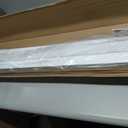 36" W x 36" H Cordless Faux Wood Blinds, 2" Slat, White, Room Darkening, Waterproof, Easy to Install, Inside Mount, Wand Tilt Control