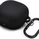 AIRSPO Silicone Case Compatible for Samsung Galaxy Buds 2 Pro/Galaxy Buds2/ Galaxy Buds Pro 2/ Galaxy Buds Live/Galaxy Buds FE Case (Black)