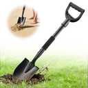 Garden Shovels for Digging, 31 Inch Small Shovel, Heavy Duty Metal Digging Shovel with D-Handle Grip, Short Kids Shovels for Digging, Mini Spade Shovel for Gardening, Camping, Beach, Car, Snow Removal
