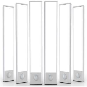 6 Pack Under Cabinet Lights Wireless, 68 LED Motion Sensor Light Indoor Rechargeable Magnetic Closet Lights Battery Operated, Under Counter Lights for Kitchen, Wardrobe, Hallway, Stairs