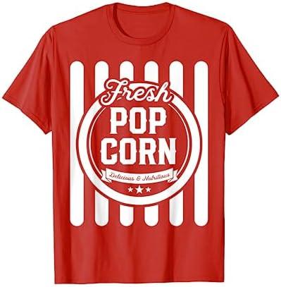 Kids Halloween Costume Vintage Popcorn Shirt For Girls T-Shirt Size S