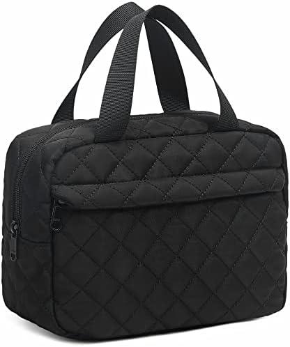 Makeup Bag for Women Cosmetic Bag Large Make Up Organizer Travel Toiletry Bags Waterproof Zipper Tote Pouch Purse for Girls