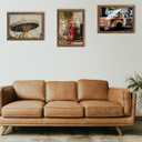 Picture Frames 14x18 Brown Poster Frames without Mat for Wall Vertical or Horizontal Decor