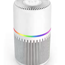 Air Purifiers for Home,FRESHDEW H13 True HEPA Air Purifier Up to 1300 Ft² Cleaner with 360° Air Inlet RGB Lights,13dB Air Purifier with APP Alexa Control Pet Hair,Dust,Smoke Wirldfire Pollen