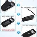 24ft/7.5m Outdoor Power Cable & Adapter - Weatherproof, Continuous Charging for myQ Smart Garage Door Video Keypad (7.5M)