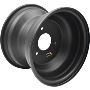 8" Rear Wheel Rim with 3 Holes Fits for Most ATV Go Kart Off-Road Dirt Pit Bike Quad Dirt Bikes Street Bikes (Rear-Black)