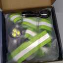 Running Lights for Runners, 500 Lumens Running Light with 45 Adjustable Tilt, 360 Reflective Vest & IPX4 Waterproof Rechargeable Light Up Gear for Night Walking/Cycling/Jogging/Hiking